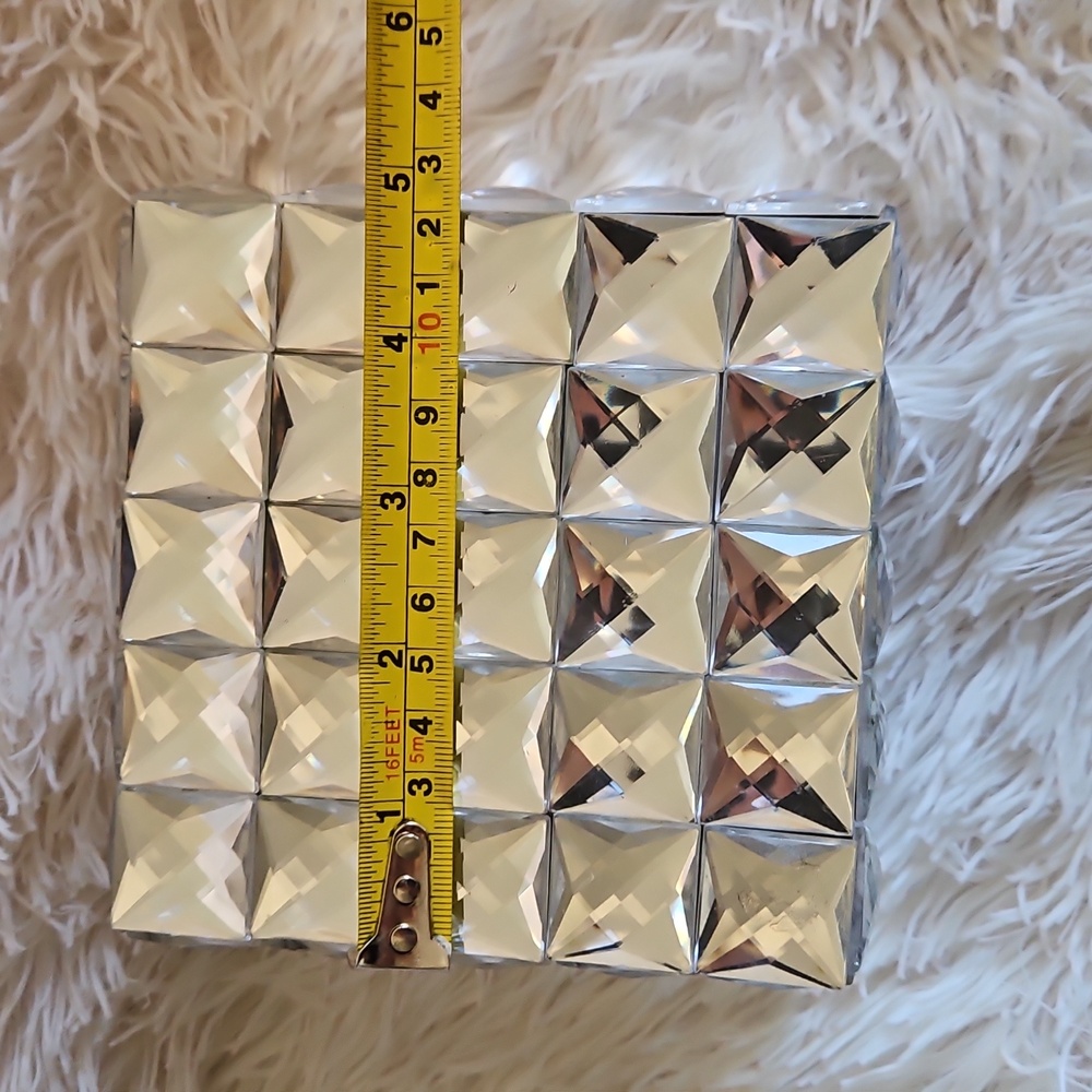 GEMSTONE BLING HOME DECOR SET PICTURE FRAME TRINKET BOXES - Picture 12 of 15